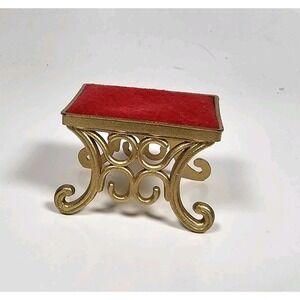 Vintage Ideal Petite Princess Bathroom Vanity Stool Dollhouse Furniture
